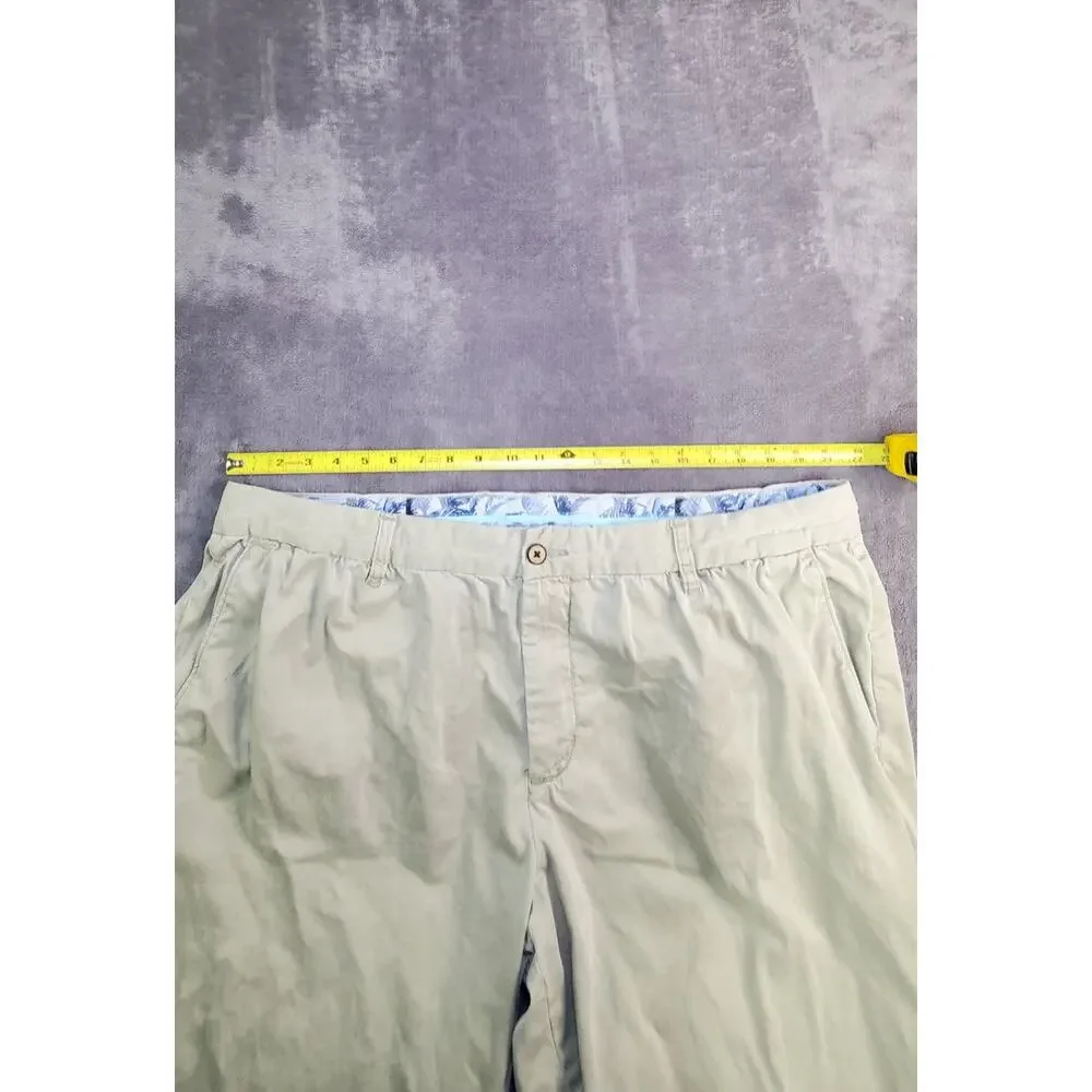 Tommy Bahama Mens Khaki Pants 42x34 Khaki Slack Chino Dress Trouser Cotton C7